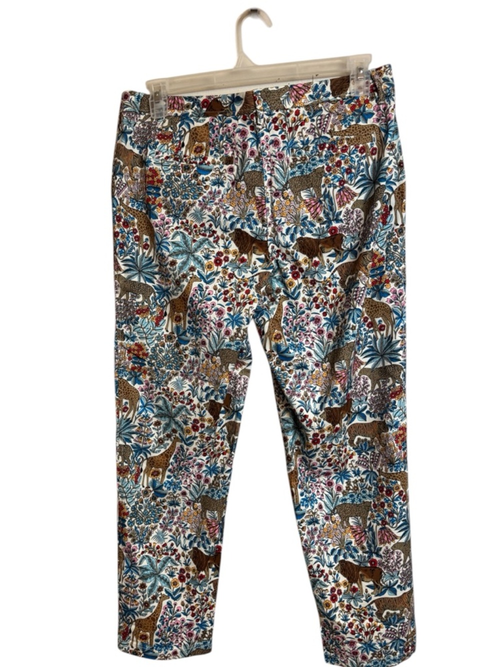FUN!! Talbots Relaxed Chino Animal Print Pants SIZE: 10 #10 - Picture 11 of 11